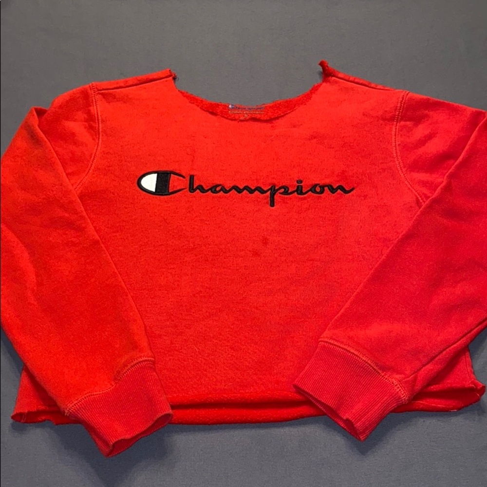 Champion Red Crop Top-Youth Medium
